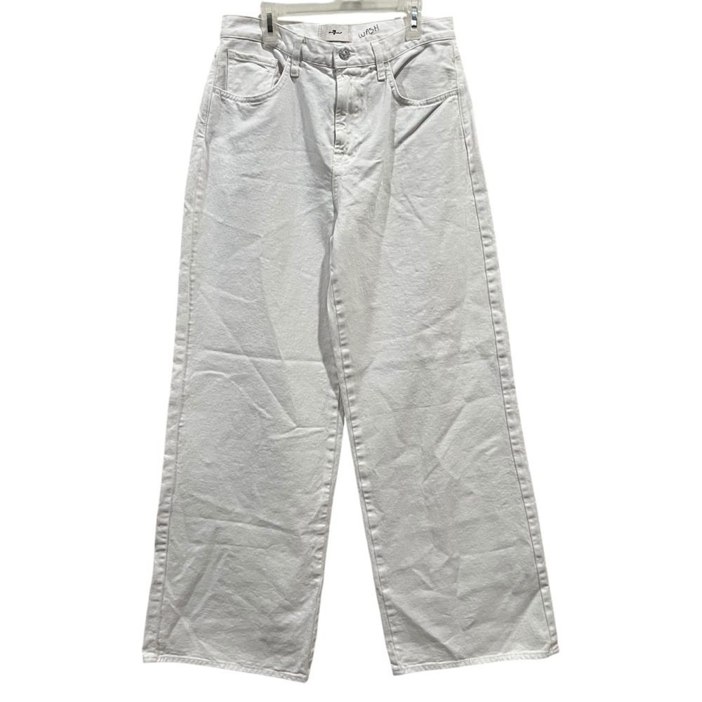 7 For All Mankind Women’s White Easy Lo Jeans